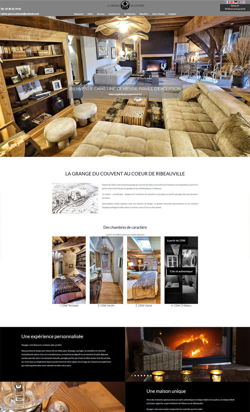 Aperçu du site site La Grange du Couvent